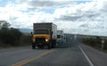 truck on highway in Bahia Royalty Free Stock Photo