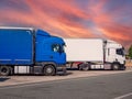 truck on the highway rest stop in germany Royalty Free Stock Photo