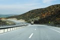 Truck on highway