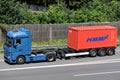 Truck with HMM container