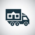 Truck home icon for web and