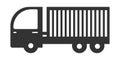 Truck icon. Cargo delivery logo template. Logistics and transportation concept Royalty Free Stock Photo