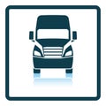 Truck icon front view Royalty Free Stock Photo
