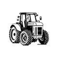 Truck Icon hand draw black agriculture colour logo symbol perfect