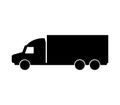 Truck icon illustrated in vector on white background