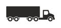 Truck icon, Monochrome style