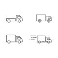 Truck icon set