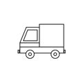 Truck Icon in trendy flat style isolated on grey background. Delivery truck symbol for your web site design, logo, app Royalty Free Stock Photo