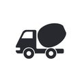 Truck icon vector. Construction illustration sign. Shipping symbol or logo. Royalty Free Stock Photo