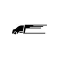 Truck icon vector design illustration. logistics or delivery service logo