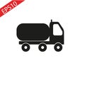 Truck icon Vector Illustration on the white background.