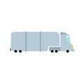 Truck isolated cartoon style. Transport on white background. Large Car Royalty Free Stock Photo