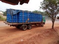 Truck laden with alcohol in imo state owerri Royalty Free Stock Photo