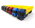 Truck learner driver fleet concept Royalty Free Stock Photo