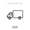 Truck. Linear icon.