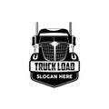 Truck load logo vector