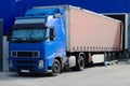 Truck at loading docks close-up