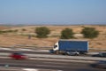 truck, logistics, freight, trucking, lorry, transport, vehicle, transportation, delivery, moving, highway, speed, shipping, road, Royalty Free Stock Photo