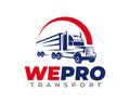 Truck Logo design. Logistics and Transport Logo design vector Royalty Free Stock Photo