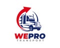 Truck Logo design. Logistics and Transport Logo design vector Royalty Free Stock Photo