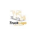 Truck logo design template.Transportation symbol