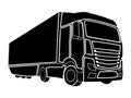 Truck Logo, silhouette Template, automotive logo design