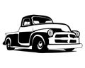 3100 truck logo silhouette. truck design premium vector.