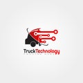 Truck logo template, truck icon design,illustration element -vector