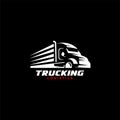 Truck logo template, Perfect logo for business related to automotive industry Royalty Free Stock Photo