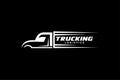 Truck logo template, Perfect logo for business related to automotive industry Royalty Free Stock Photo