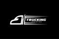 Truck logo template, Perfect logo for business related to automotive industry Royalty Free Stock Photo