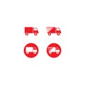 Truck logo vector icon Royalty Free Stock Photo