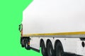 Truck or lorry trailer cut out. on green screen to add your own background and logo