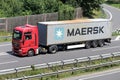 Truck with Maersk container