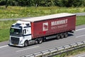 Truck with Mammoet trailer