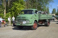 The truck Mercedes-Benz-1113 on the parade of vintage cars. Kerimyaki, Finland Royalty Free Stock Photo