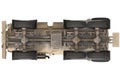 Truck military armored vehicle, bottom view