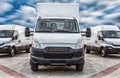 truck and minivans cargo delivery Royalty Free Stock Photo