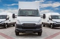 truck and minivans cargo delivery Royalty Free Stock Photo