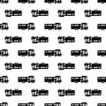 Truck motorhome pattern seamless vector