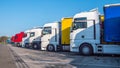 Truck on motorway rest area Royalty Free Stock Photo