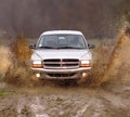 Truck in the mud Royalty Free Stock Photo