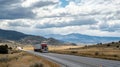 Big Truck on open road Royalty Free Stock Photo