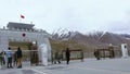 Truck Passing Through Pakistan China Border, At Khunjerab Pass, Army Opening The Border Gate, Pakistan