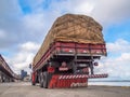 Truck in port Royalty Free Stock Photo