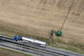 Truck Pumping Manure Farm Field Agriculture