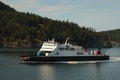 Truck and Rail Ferry, British Columbia Royalty Free Stock Photo