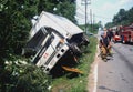 Truck Ran off the road