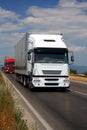 Truck on the road Royalty Free Stock Photo