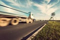 Truck on road. Royalty Free Stock Photo